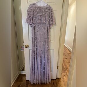 Mac Duggal Beaded Gown w/ Cape